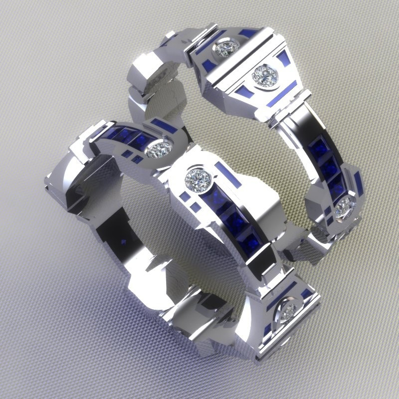 r2d2 sapphire ring
